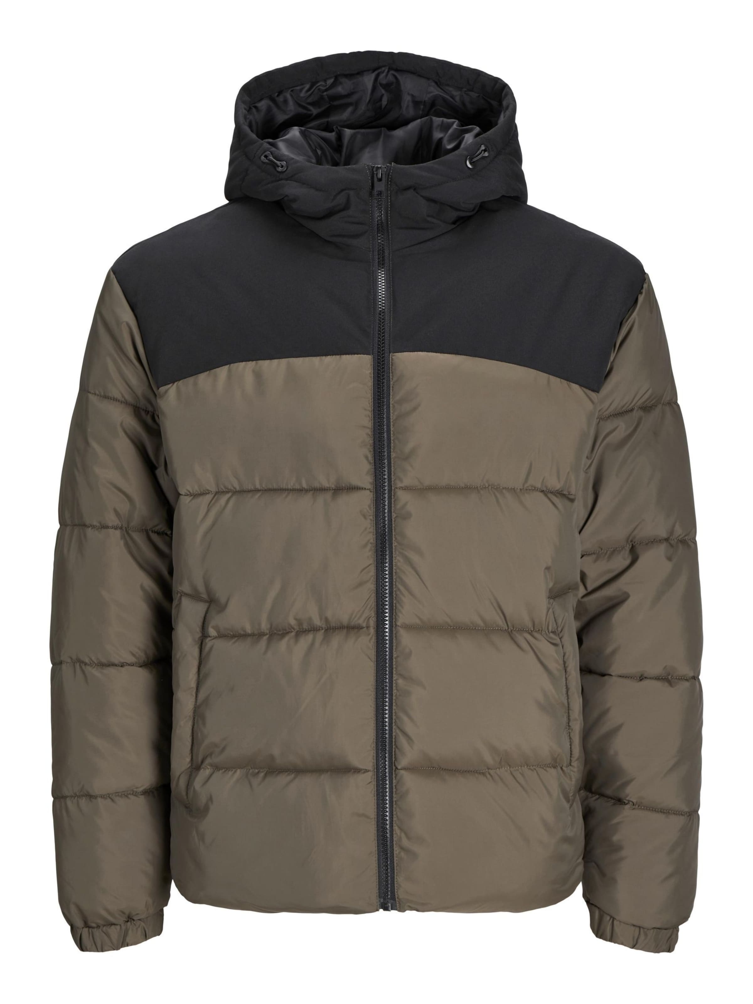 JACK & JONES Winter jacket 'JJMoon' in Brown: front
