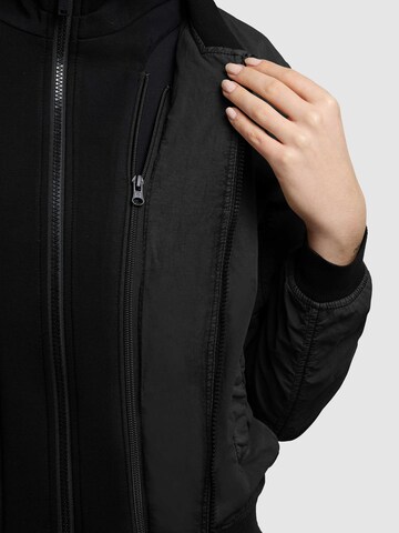 khujo Between-season jacket 'MEETS 2IN1' in Black