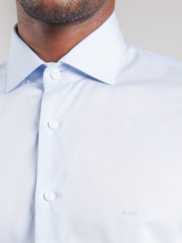 Michael Kors Slim Fit Hemd in Blau