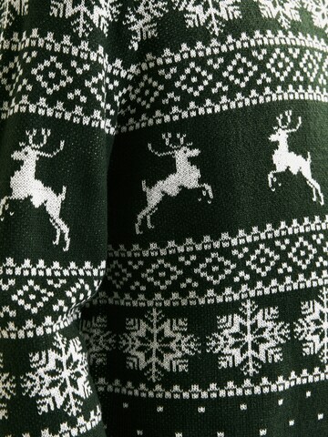 Pull-over 'JJXmas Gabriel' JACK & JONES en vert