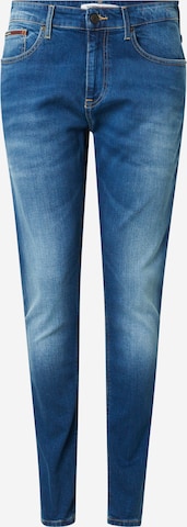 Tommy Jeans Слим фит Дънки 'Austin' в синьо: отпред