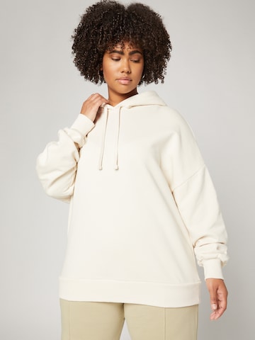 A LOT LESS Sweatshirt 'Marieke' in Beige: voorkant