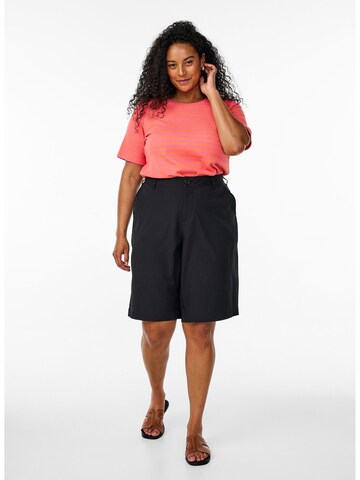 T-shirt 'Caamila' Zizzi en orange