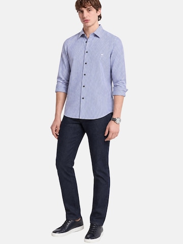 Michael Kors - Camiseta 'MICHAEL KORS POPLIN BENGAL STRIPR SLIM SHIRT CAMICIA' en azul
