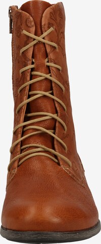 THINK! Lace-Up Ankle Boots in Brown