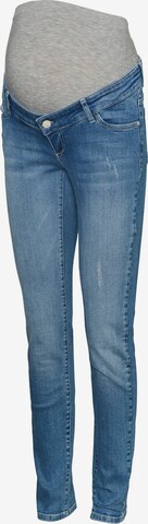 MAMALICIOUS Slim fit Jeans 'Arctic' in Blue: front