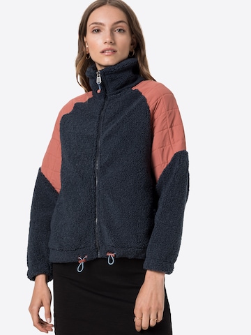 Stitch and Soul Fleece jas in Blauw: voorkant