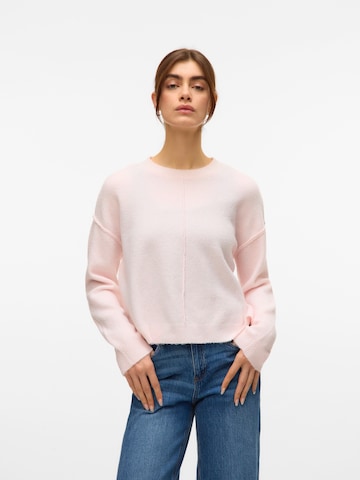 VERO MODA Sweter 'VMBESTI' w kolorze różowy: przód