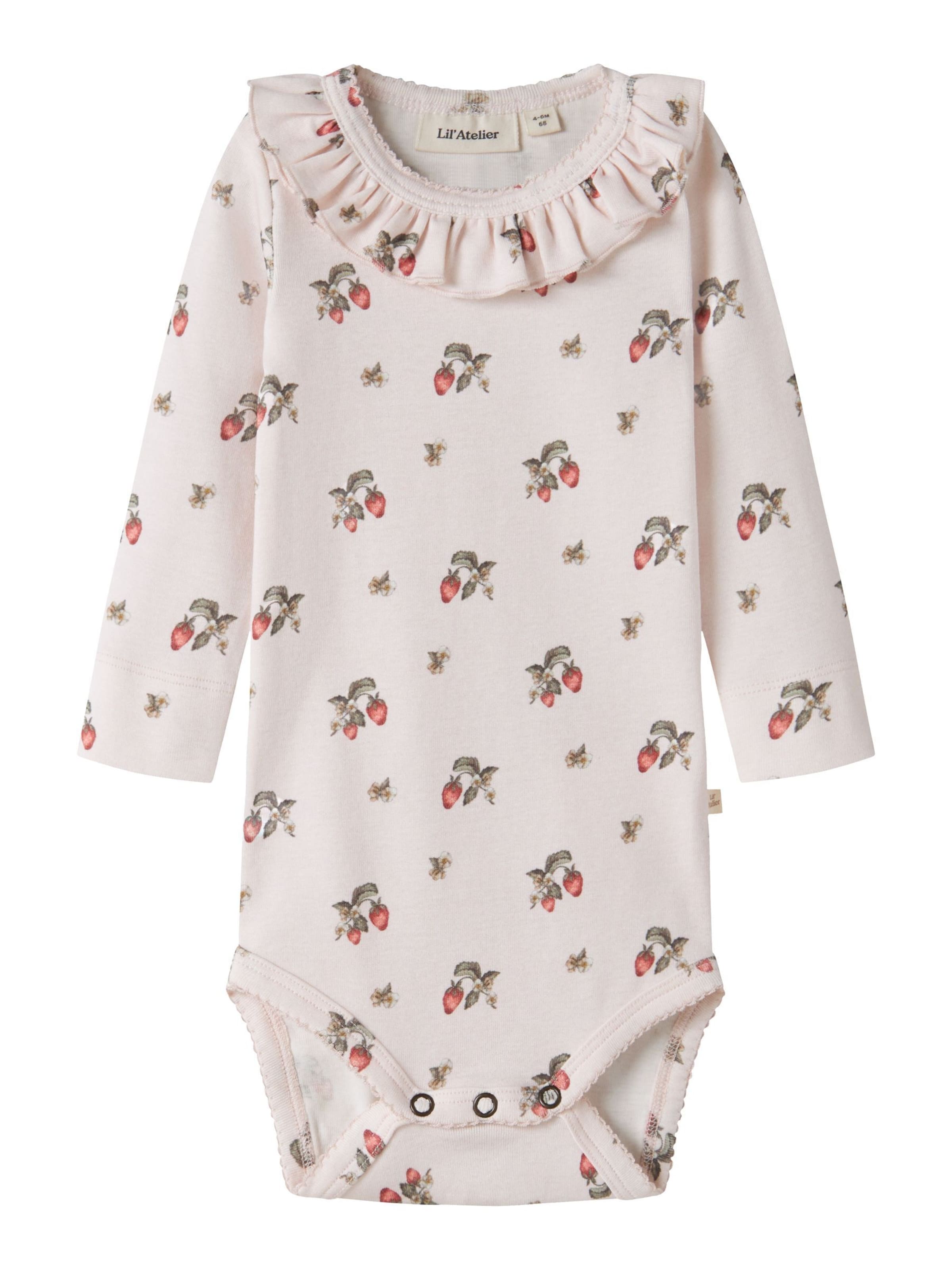 Lil'Atelier - Pijama entero/body en rosa: frente