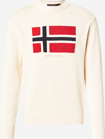 NAPAPIJRI Pullover 'D-MURA C' in Beige: Vorderseite