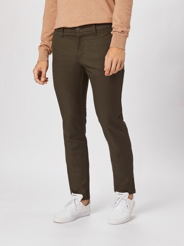 Carhartt WIP Slim fit Chino trousers 'Sid' in Green: front