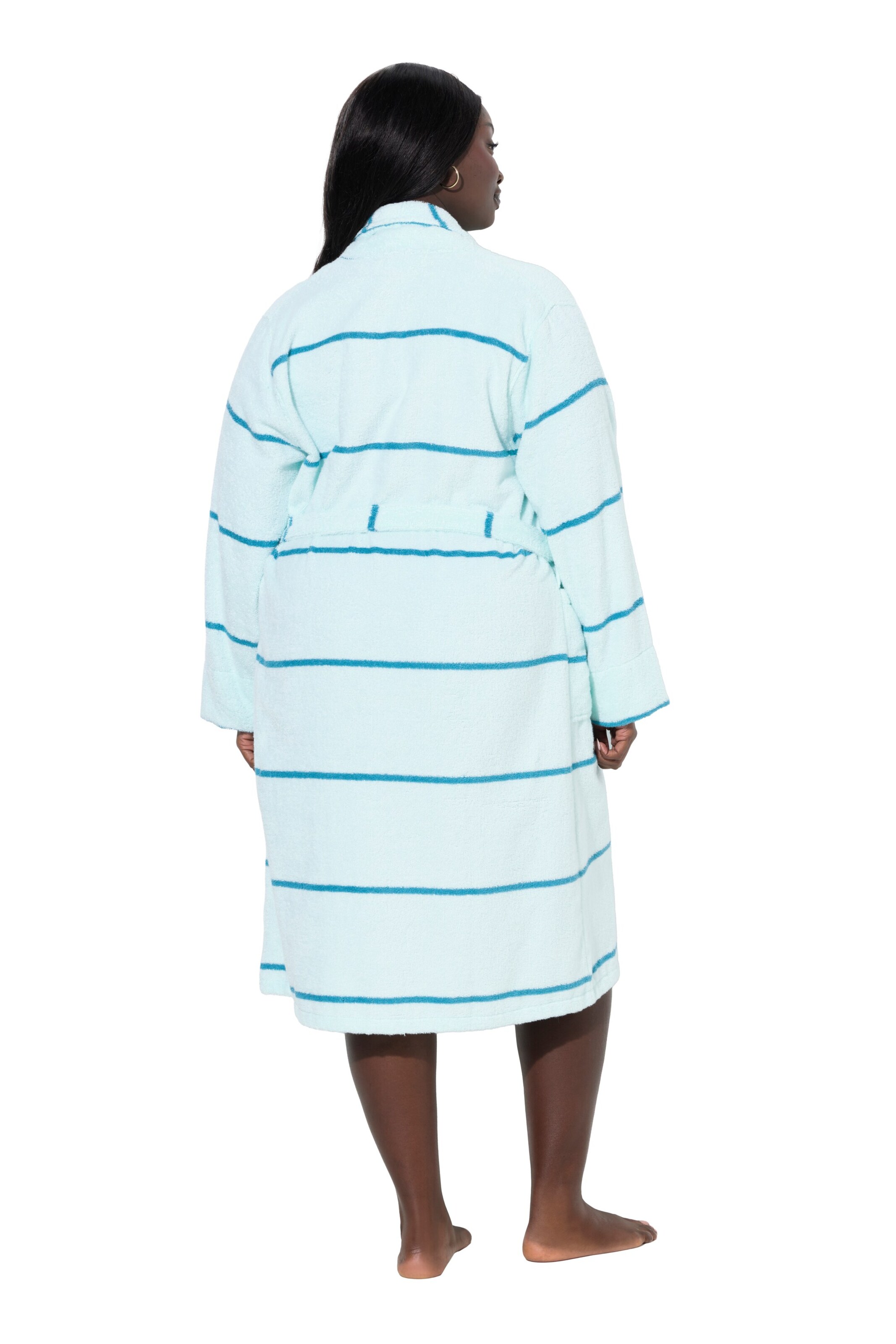 Ulla Popken Dressing Gown in Blue