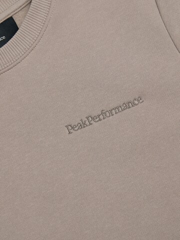 PEAK PERFORMANCE Sweatshirt in Beige