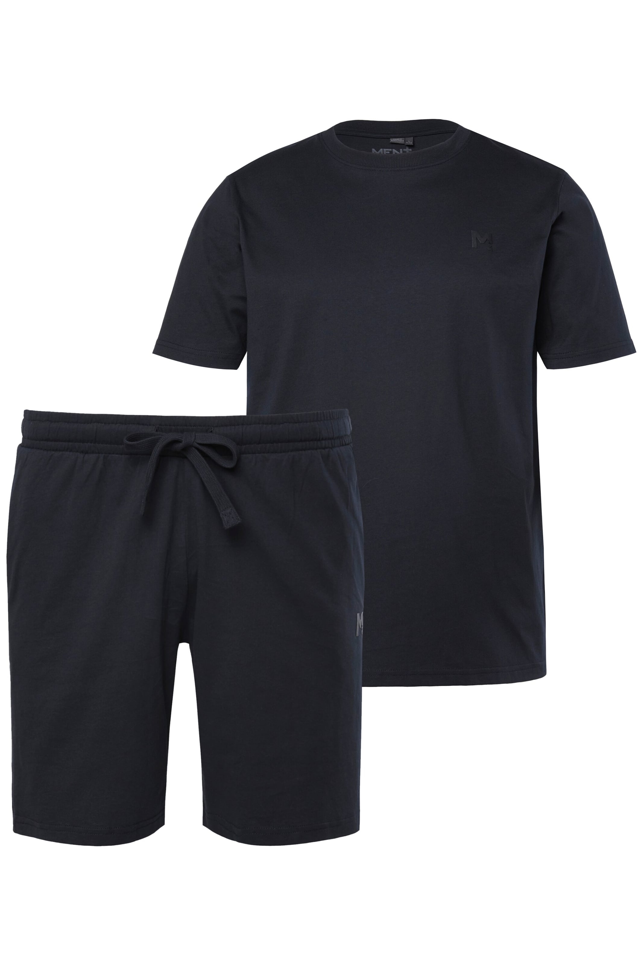 Men Plus Pyjama in Blau: Vorderseite