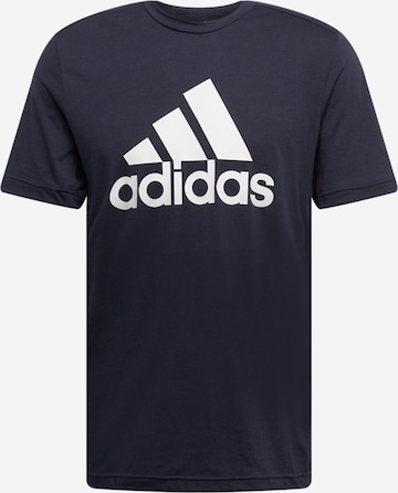 ADIDAS SPORTSWEAR Performance Shirt 'Aeroready Designed 2 Move Feelready Logo' in Blue: front