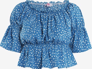 MYMO Blouse in Blauw: voorkant