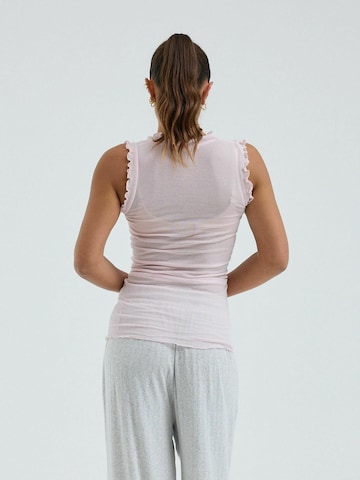 Seamless Basic Top ' Flounce ' in Pink