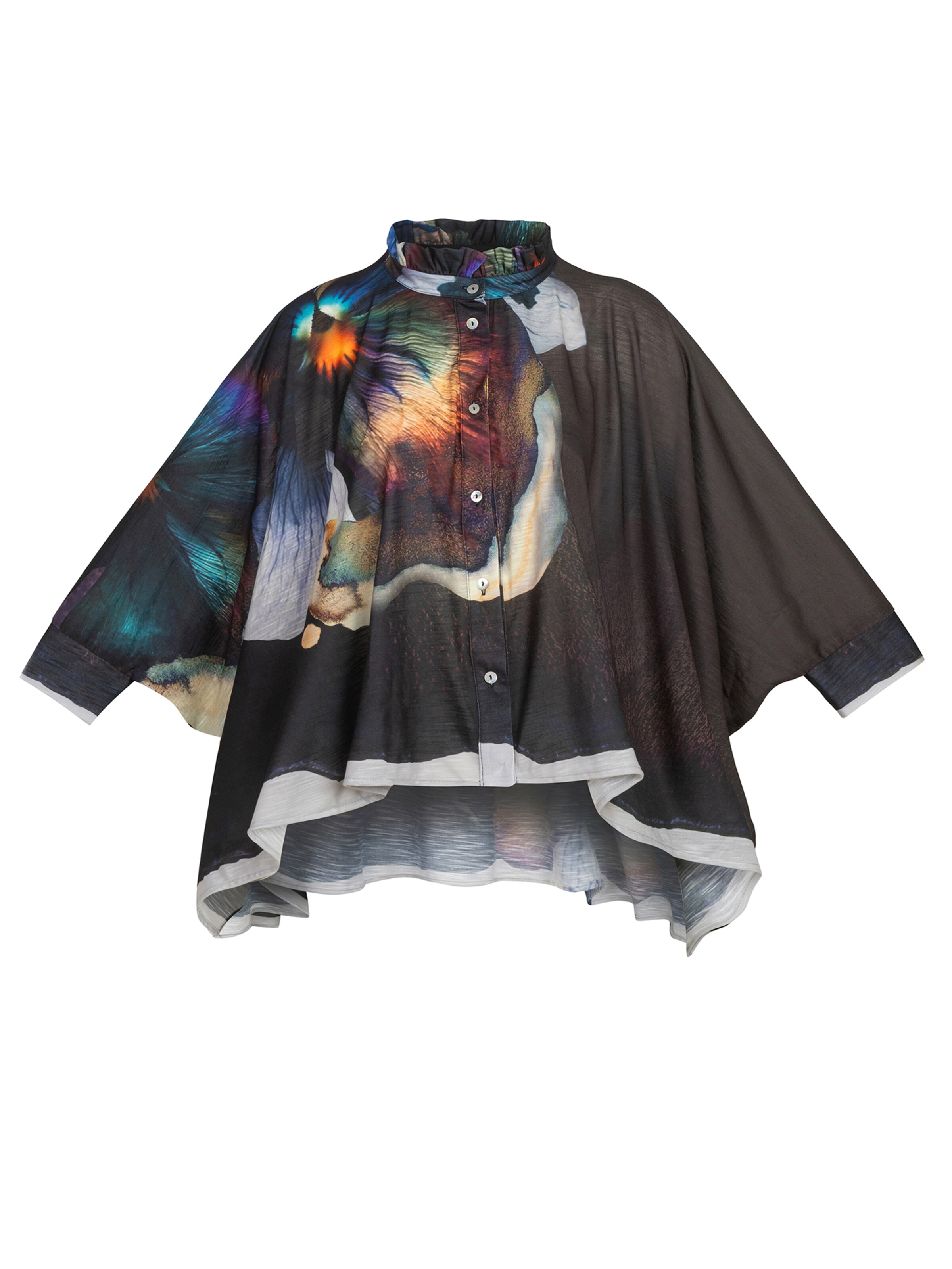 JIORO Tuniek 'VIOLET' in Zwart: voorkant