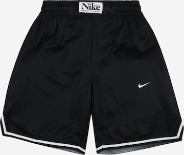 NIKE Loose fit Workout Pants 'DNA' in Black: front