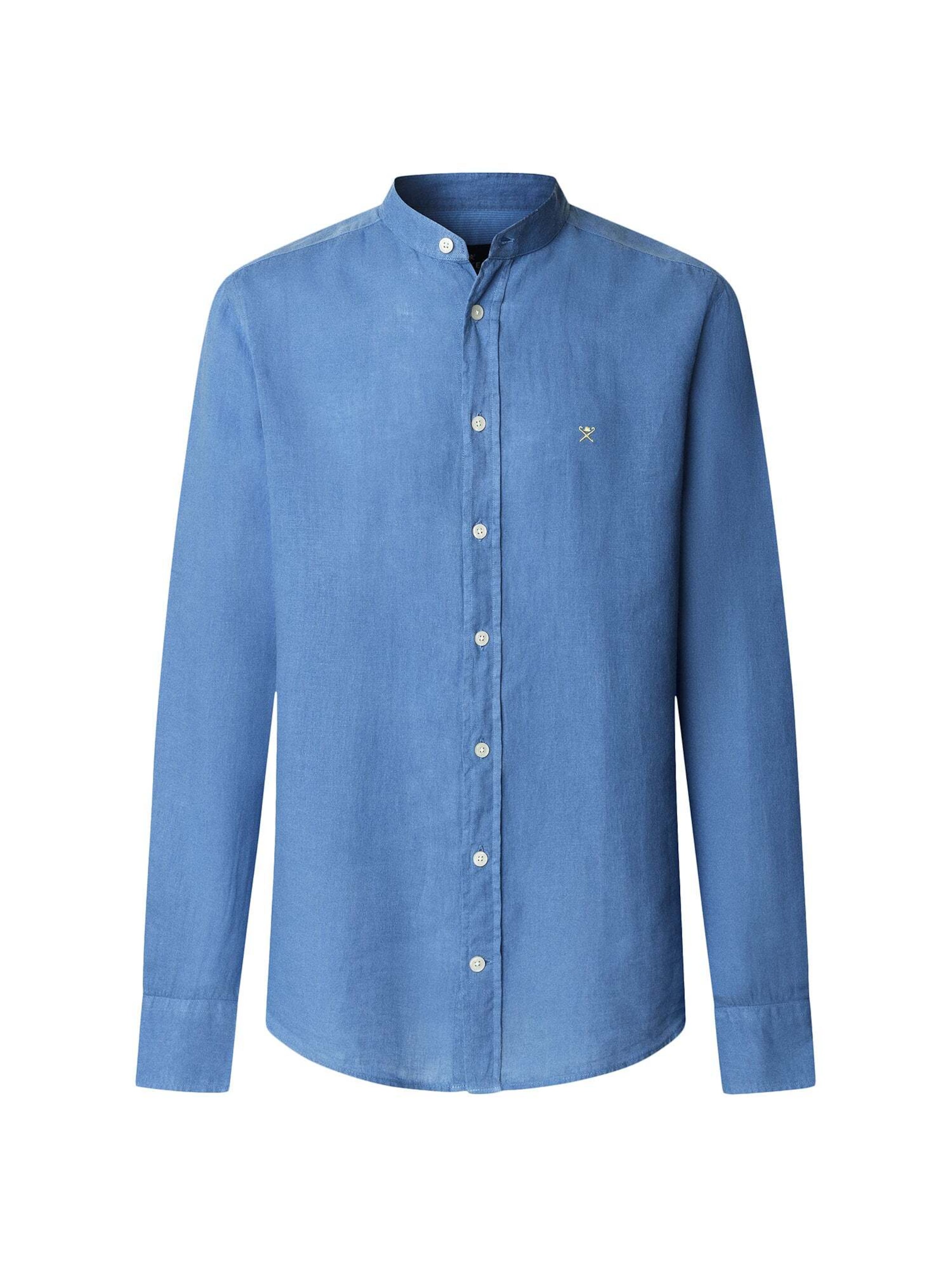 Hackett London Regular fit Overhemd in Blauw: voorkant