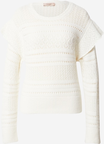 Twinset Sweater 'MAGLIA' in White: front