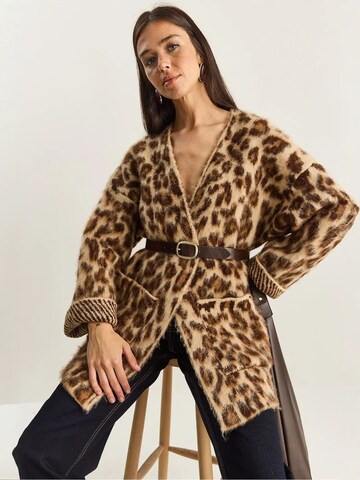 Cardigan 'Strickjacken' Bianco Lucci en marron