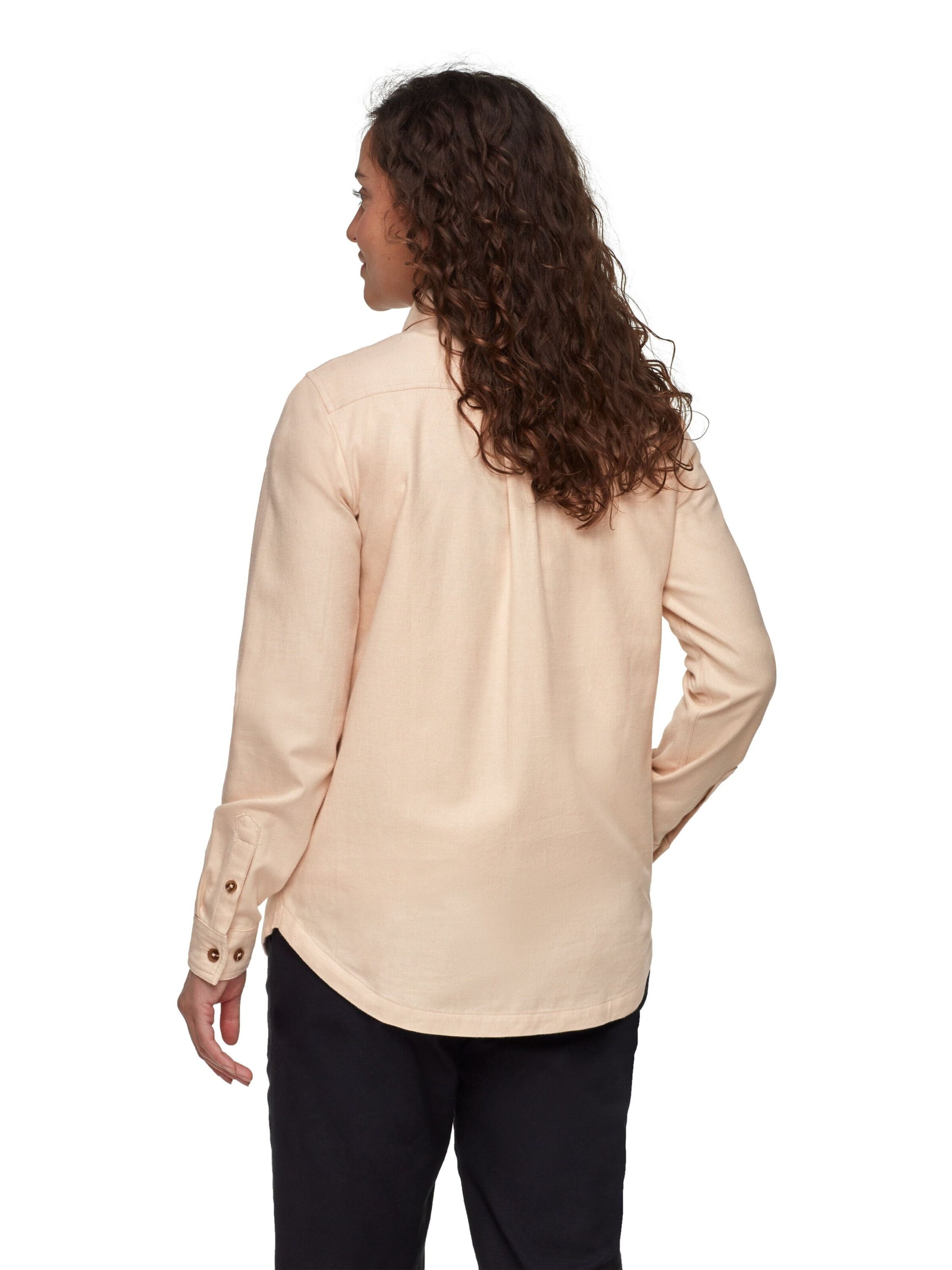 MAMMUT Funktionsbluse ‘Tamaro Undyed’ in Braun