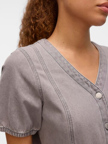 VERO MODA Shirt Dress 'VMJanet' in Grey