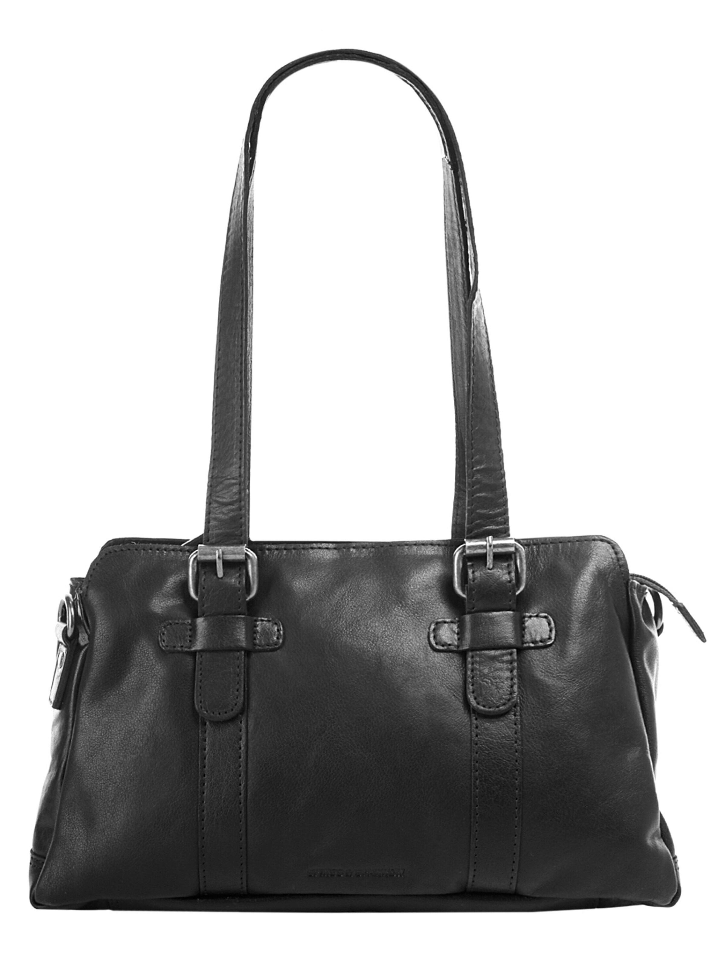 Spikes & Sparrow Handtas in Zwart: voorkant