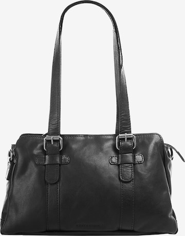 Spikes & Sparrow Handtas in Zwart: voorkant