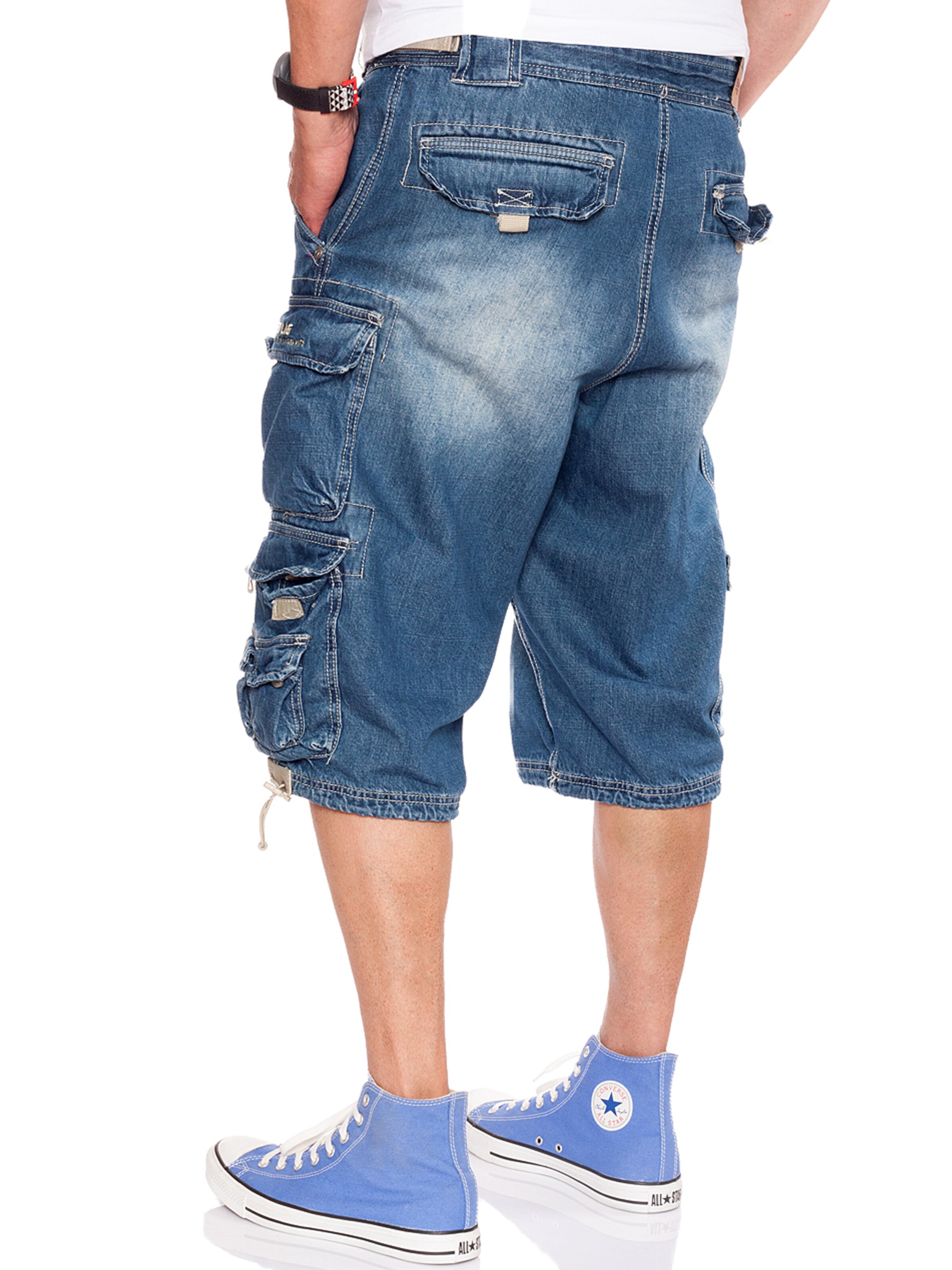 JET LAG Regular Cargo Jeans in Blue