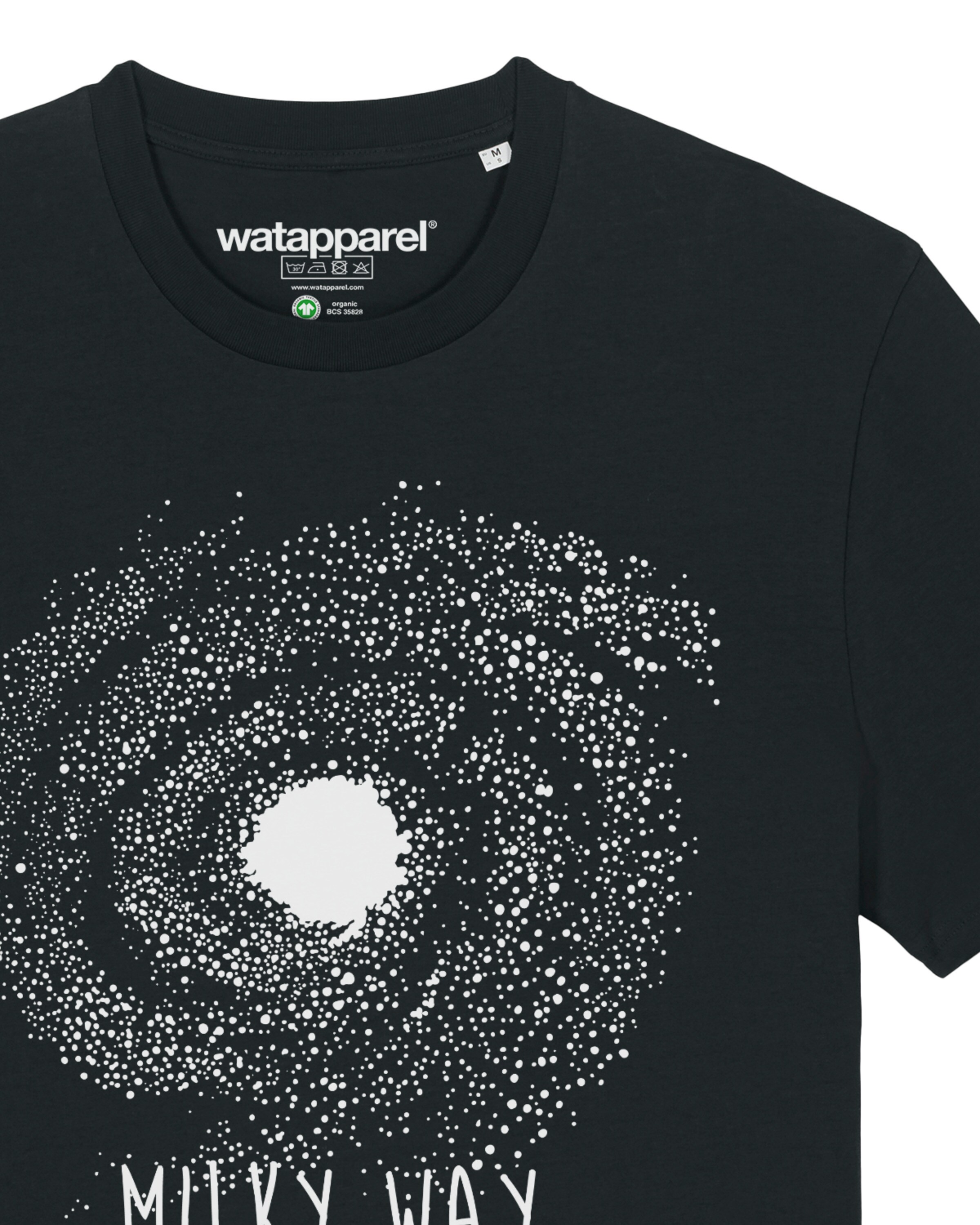 T-Shirt 'Milky way' Watapparel en noir