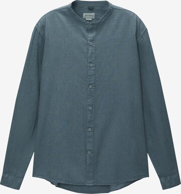 Pull&Bear Button Up Shirt in Green: front