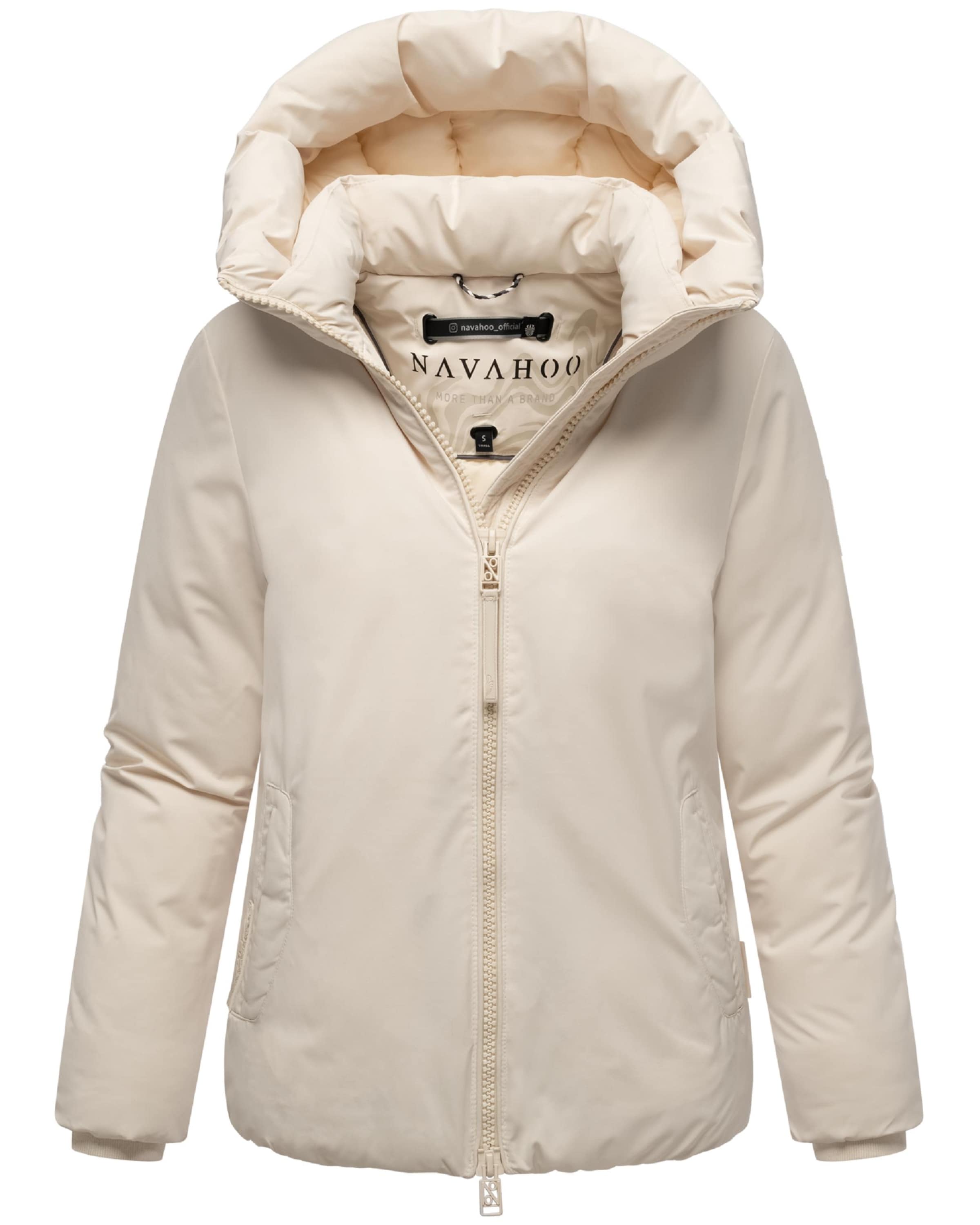 NAVAHOO Zimná bunda 'Blütenlicht 14' - Béžová: predná strana