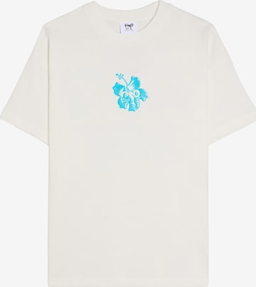 Bershka Paita 'H2O' värissä valkoinen: etupuoli