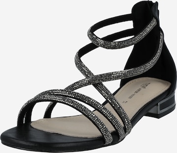TATA Italia Páskové sandály – černá: přední strana
