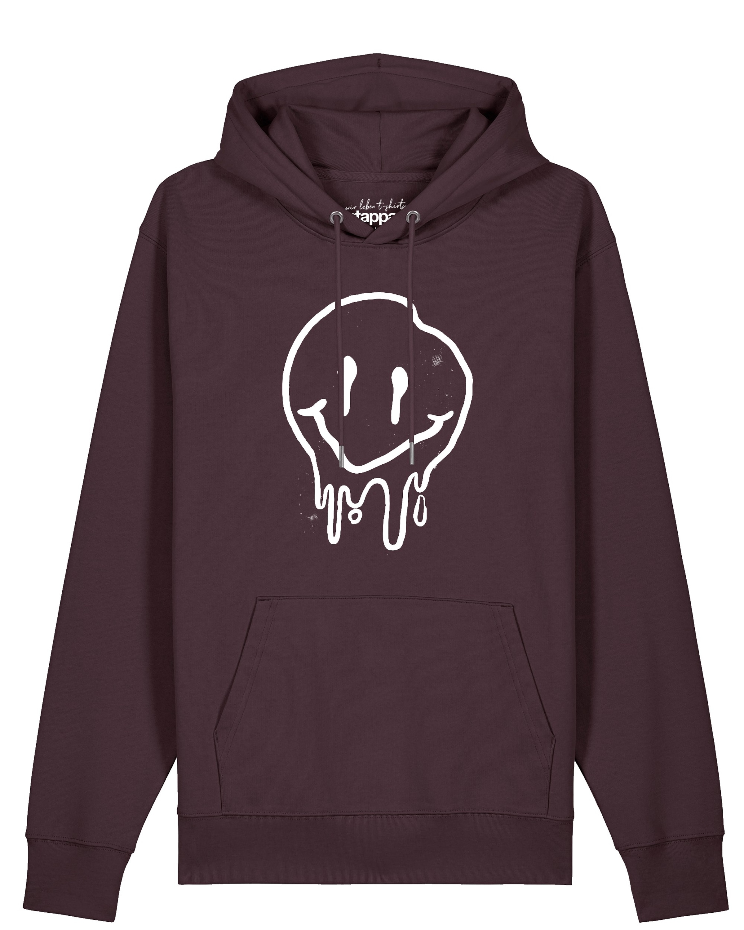Sweat-shirt ' Smiley ' Watapparel en rouge : devant