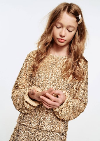 MANGO KIDS Blouse 'Doraset' in Gold: front