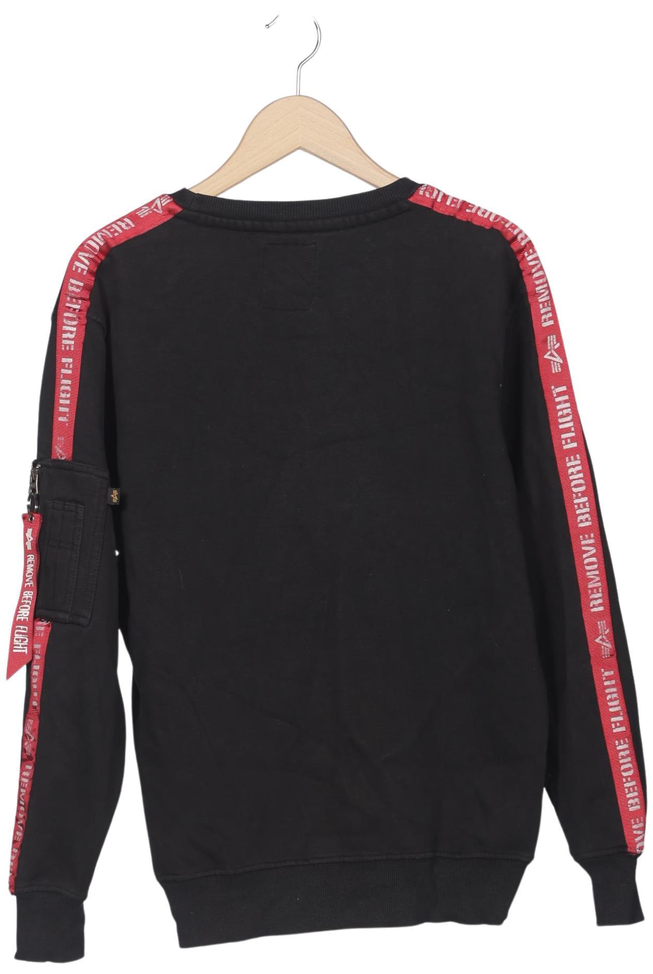 ALPHA INDUSTRIES Sweatshirt & Zip-Up Hoodie in M in Black