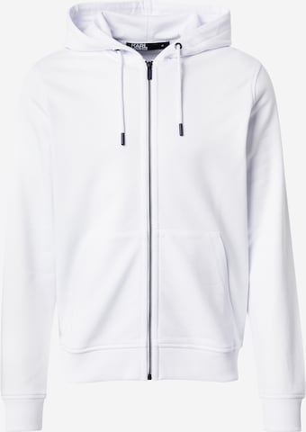 Giacca di felpa di Karl Lagerfeld in bianco: frontale