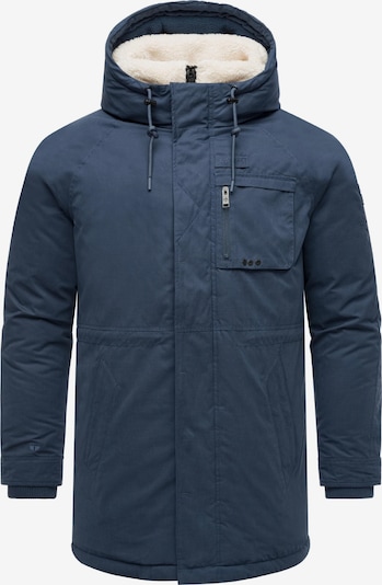 Žieminis paltas 'Navroos XX' iš STONE HARBOUR, spalva – nebalintos drobės spalva / tamsiai mėlyna, Prekių apžvalga