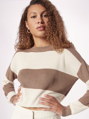 VERO MODA Sweater 'NEW LEXSUN' in Brown