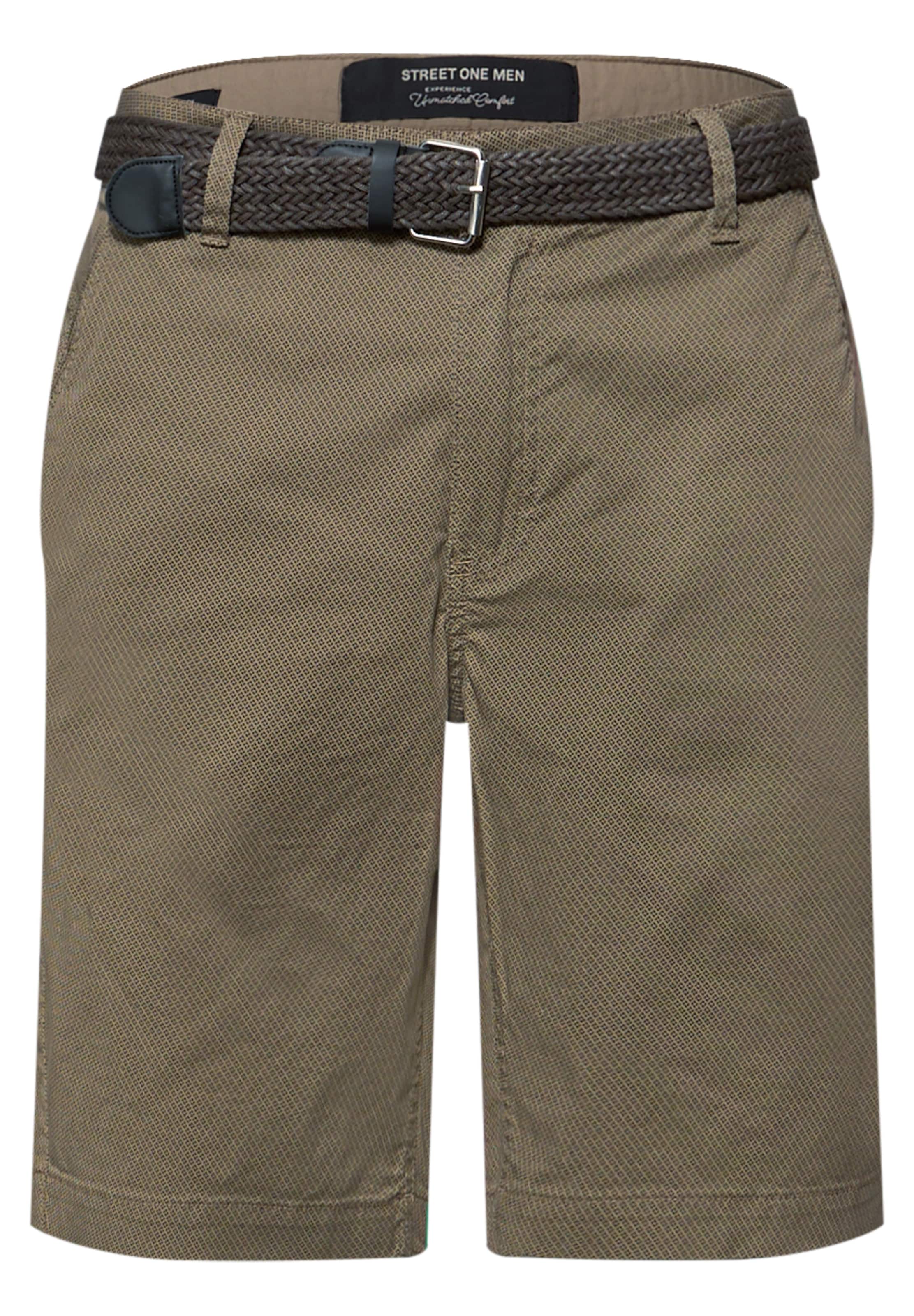 Street One MEN Regular Shorts in Braun: Vorderseite