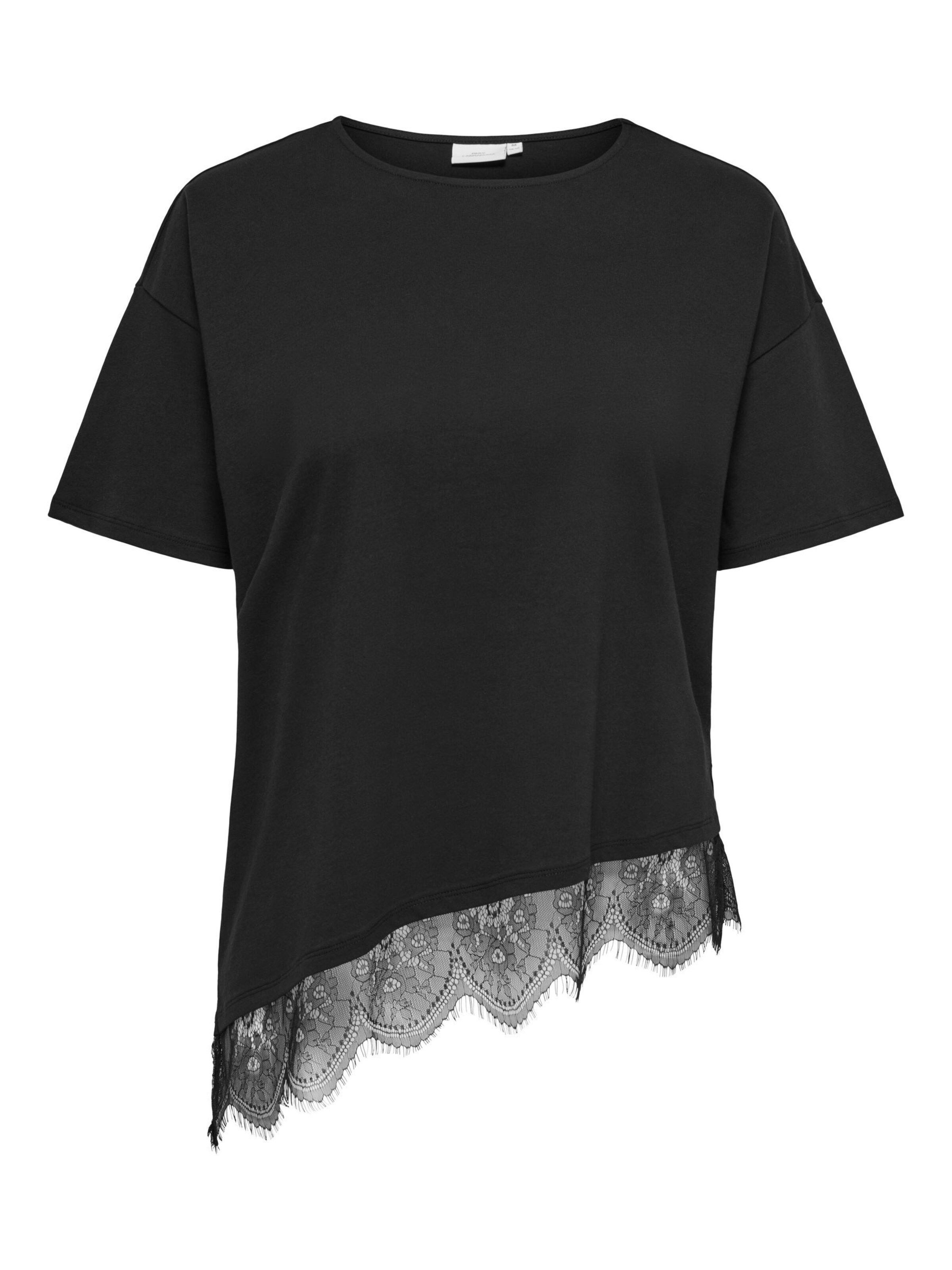 T-shirt 'CARCast' ONLY Carmakoma en noir : devant