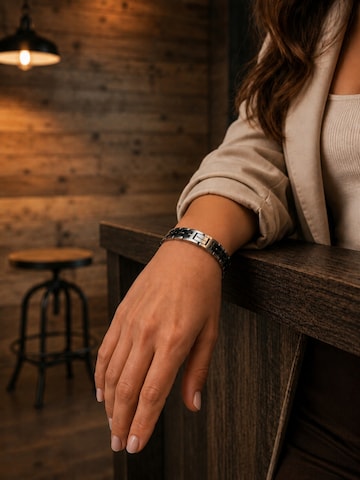 Holzwerk Bracelet 'DEGERSEE' in Silver: front