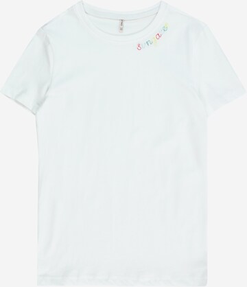 KIDS ONLY Shirt 'LINEA LIFE' in Wit: voorkant