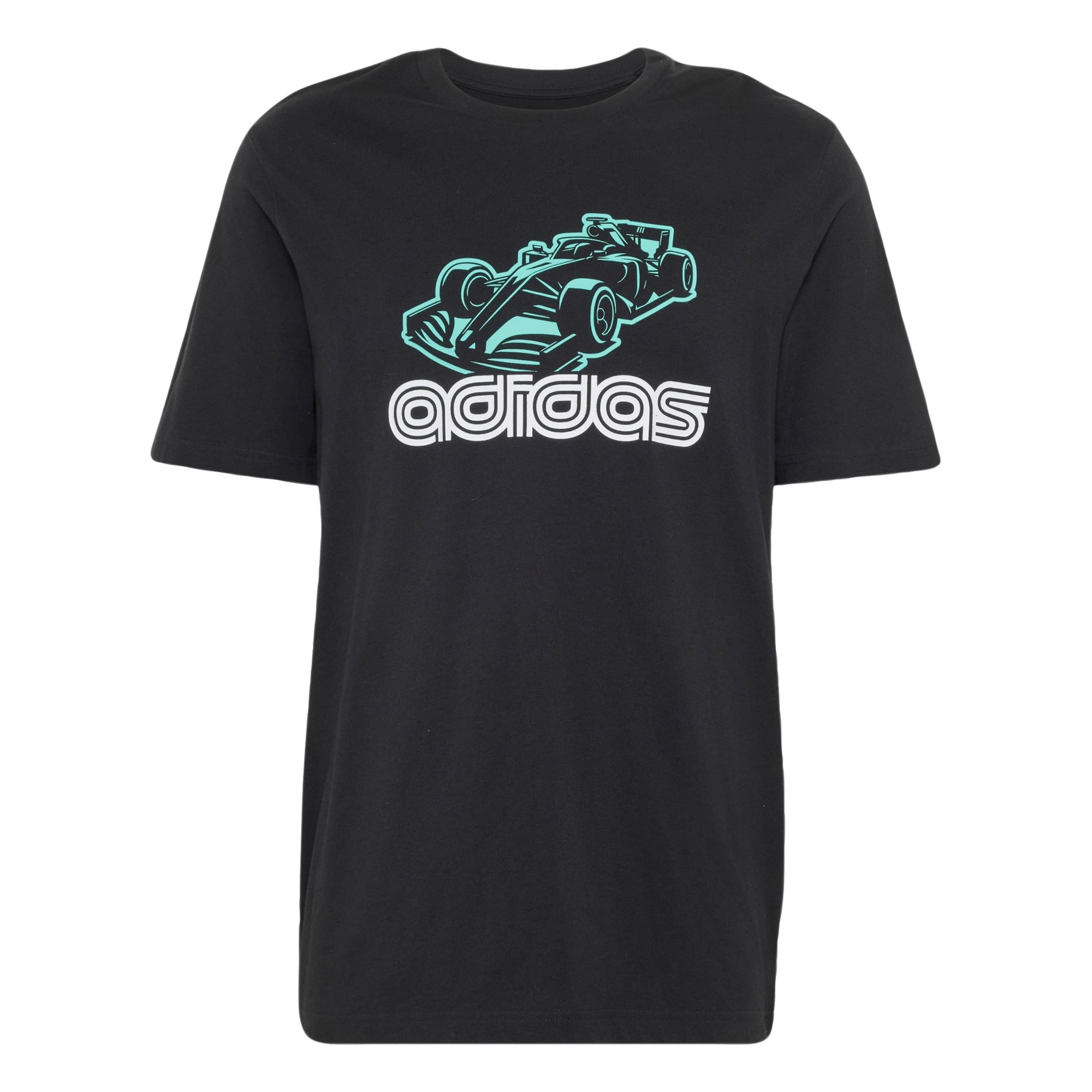 ADIDAS SPORTSWEAR - Camisa funcionais 'MOTORSPORT GRAPHIC' em preto: frente