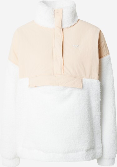 ROXY Pull-over de sport 'WAVES OF WARMTH' en beige / blanc cassé, Vue avec produit