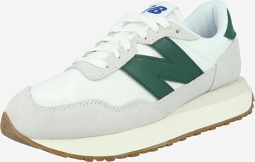 Sneaker bassa '237' di new balance in bianco: frontale