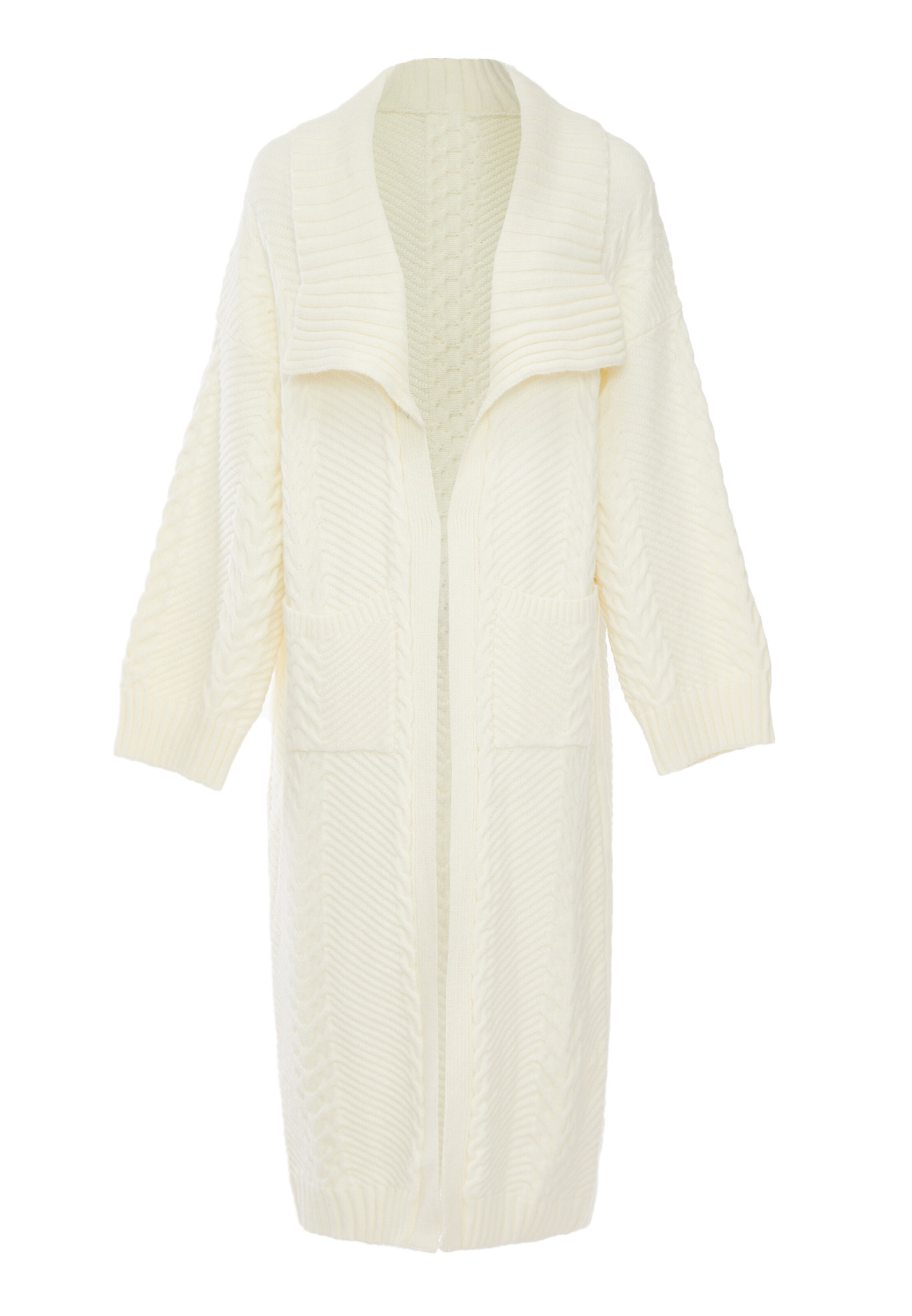 caissa - Casaco de malha em branco: frente